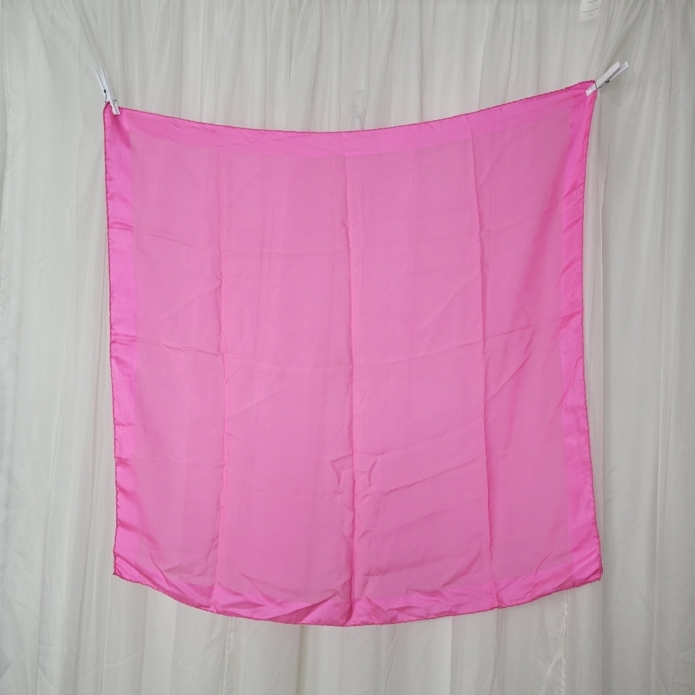 Vibrant Pink Square Scarf Barbie Hot Pink